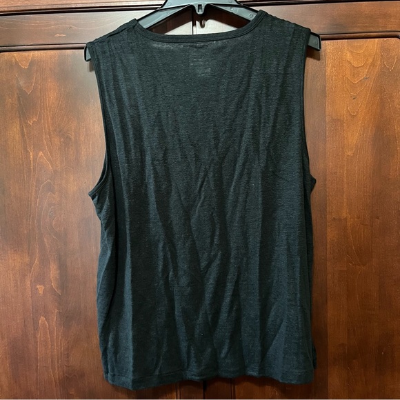 J. Crew Black Linen Tee Tank - Picture 2 of 5